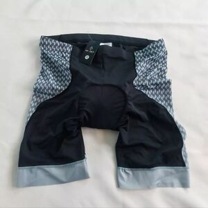 NEENCA Cycling Life Mens Shorts With‎  Sponge Gel Padded black Grey 3XL